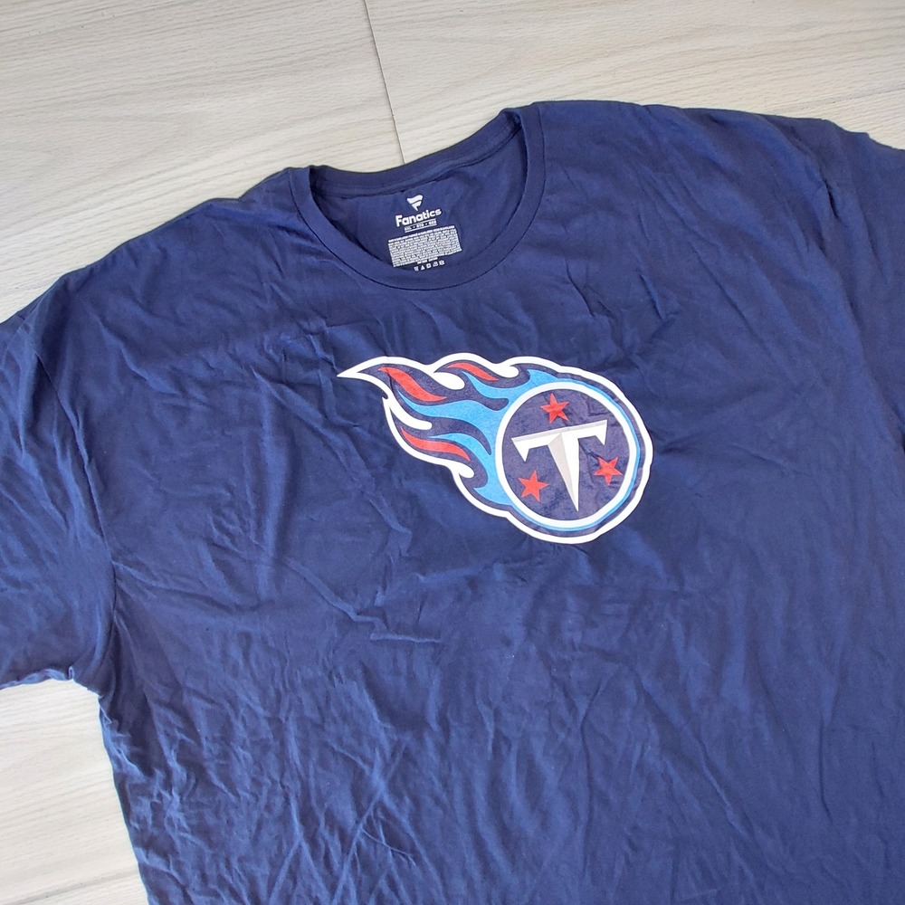 Tennessee Titans T-Shirt Mens 5XL NFL Blue Fanatics NFL Football Athletic‎ NWOT